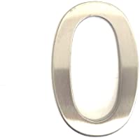 Número y letra de la calle- número de la puerta o número de la casa- de acero inoxidable Plata brillante- con soporte…